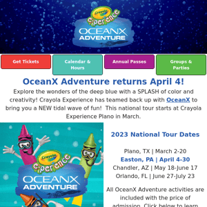 OceanX Adventure returns this year! 🌊