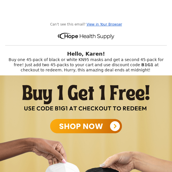 🌟 Hope Health Supply: Buy 1 Get 1 FREE! 🌟
