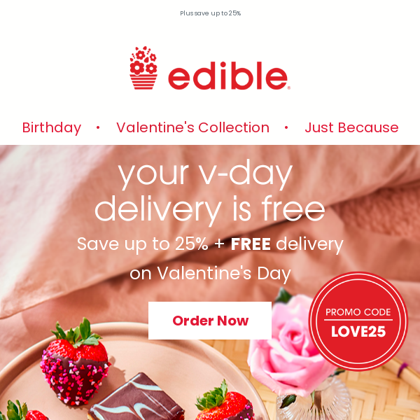 FREE delivery on V-Day faves ❤️