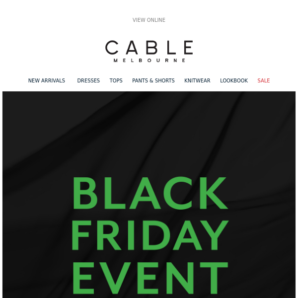 THE BLACK FRIDAY EVENT