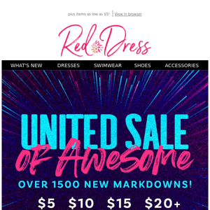 United SALE of Awesome! Over 1500 new markdowns! 🎉