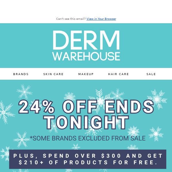 Last Day for 24% Off Skincare + $210 in Free Products! 🎅