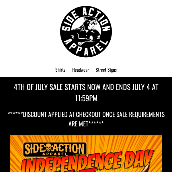 4TH OF JULY SALE