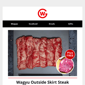 Wagyu Outside Skirt Steak DEAL