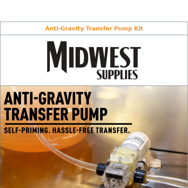 Upgrade Your Setup with an Anti-Gravity Transfer Pump!