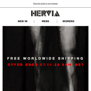 HERVIA | Free Worldwide Shipping