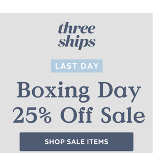 Ending Today - 25% Off