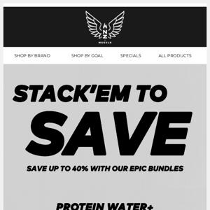 Save up to 40% with our EPIC bundles 💪