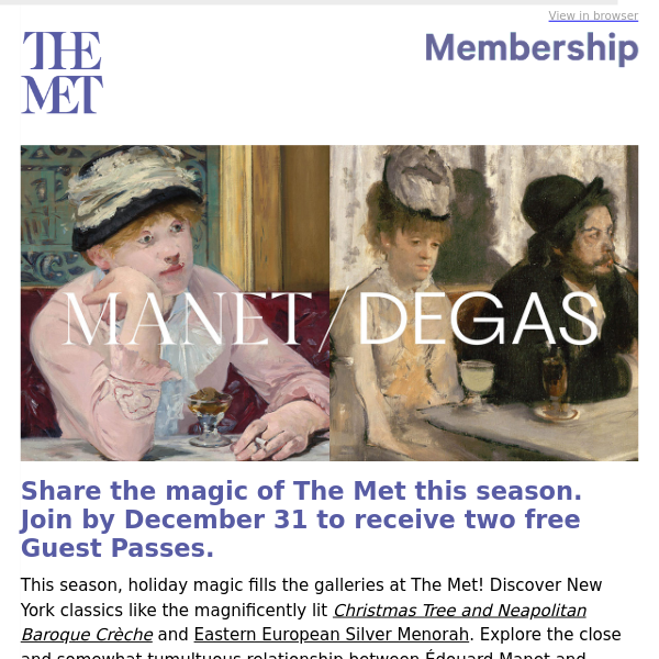 Share The Magic of The Met This Season