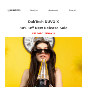 30% Off | DUVO X RELEASE Sale 💨