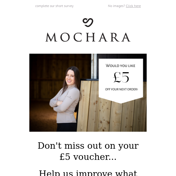 Don't miss out on £5 off your next order