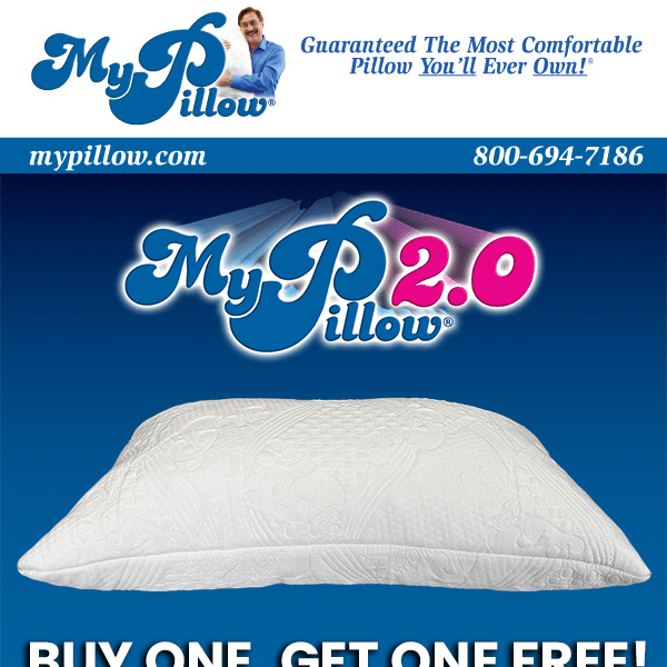 MyPillow 2.0 Stays Cool All Night Long! - My Pillow