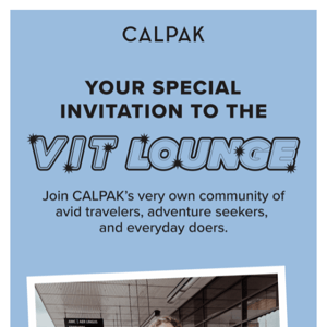 You’re invited to the VIT Lounge