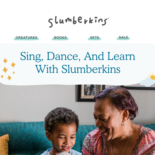 Did you know you can sing, dance, & learn with Slumberkins? ✨