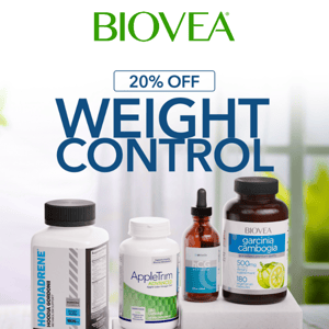 Save 20% on All Weight Control Products! We're rooting for you!