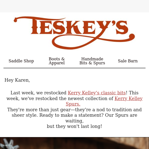 Saddle Up: Kerry Kelley New Spurs Collection! 🌟