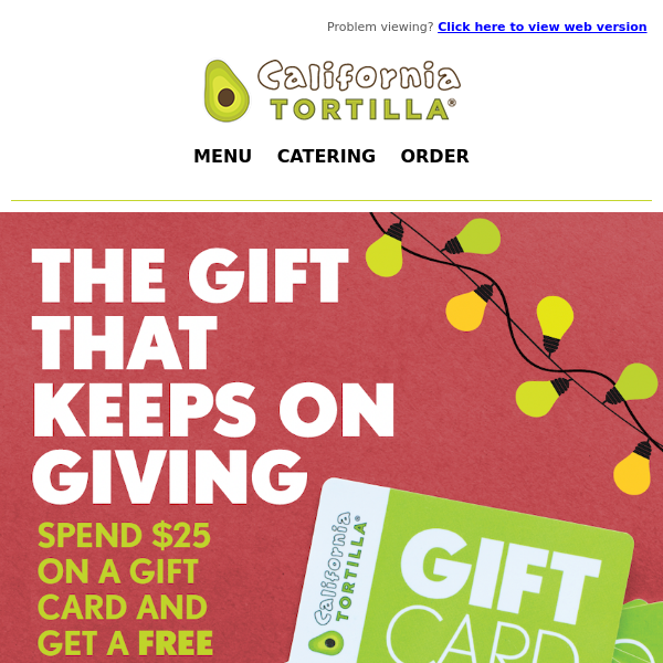 Buy a Gift Card, Get a Free Burrito or Bowl