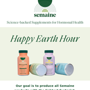 🌎 Earth Hour at Semaine