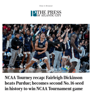 NCAA Tourney recap: Fairleigh Dickinson beats Purdue; becomes second No. 16 seed in history to win NCAA Tournament game