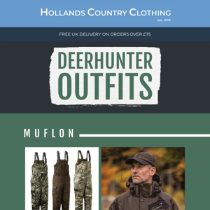 Double up on your Deerhunter Hollands Country Clothing 🍃