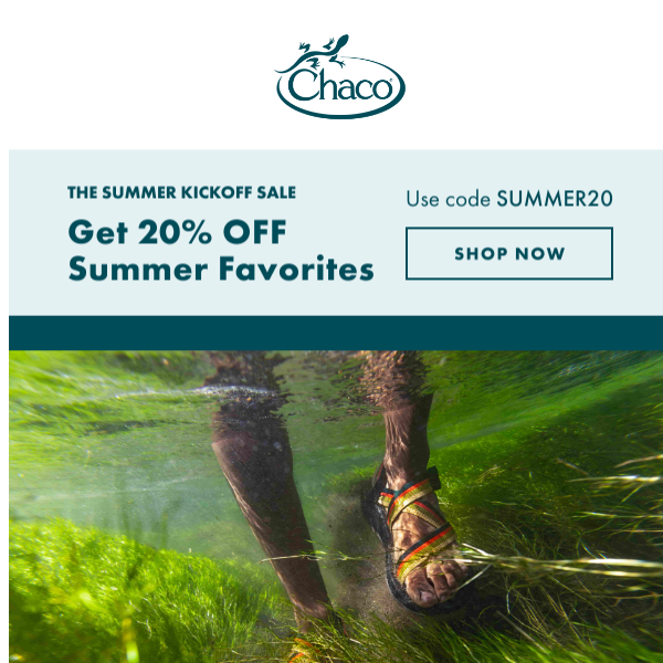 Want 10% off your Chaco cart? We saved it for you!