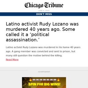 Latino activist Rudy Lozano was murdered 40 years ago. Some called it a ‘political assassination.’