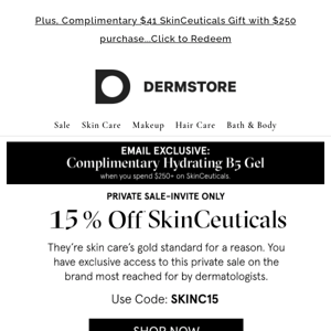 *Breathes deeply* 15% Off SkinCeuticals is still HERE.