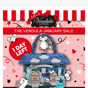 Hurry! The Vendula January Sale ends tomorrow