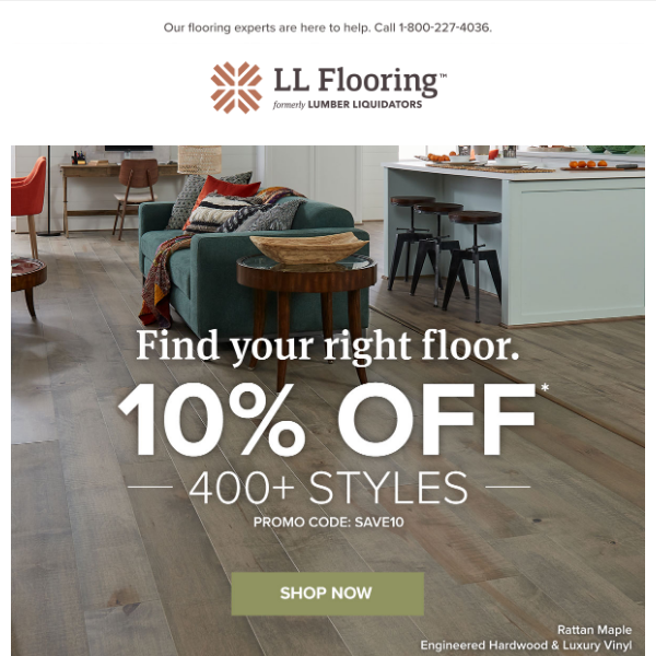 Your Right Floor Is Within Reach: Save 10% Now!