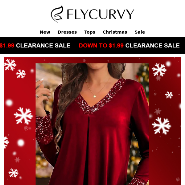 🥳🎅🏽.FlyCurvy.Half Price Discounts and a Free Clothing Item Await You!