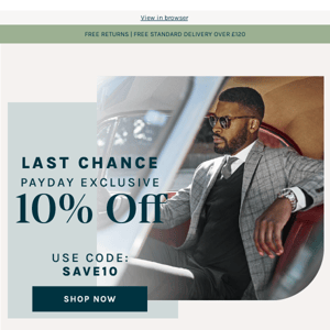 LAST CHANCE: 10% off ends today!