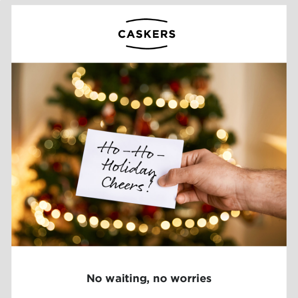 💌 Caskers Gift Cards: A quick and easy holiday win for you! 🎁