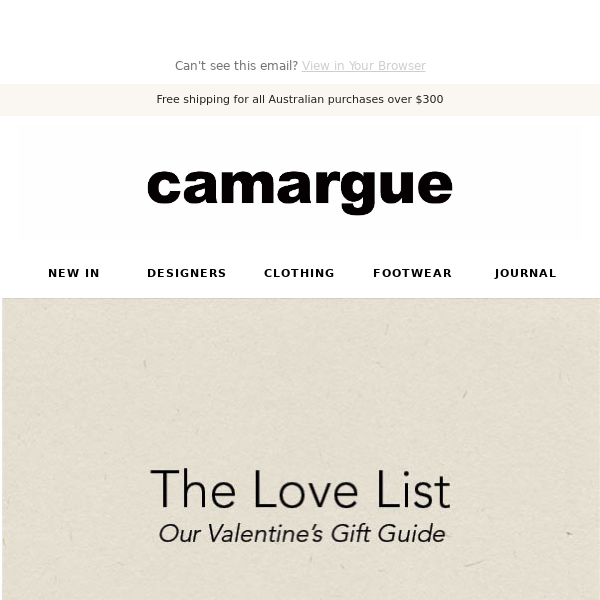 The Love List | Valentine's Day Gift Guide