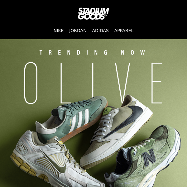 Go Green With Olive Sneaker Colorways