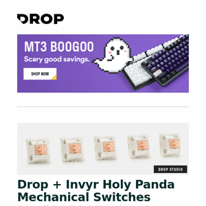 Drop + Invyr Holy Panda Mechanical Switches, AJAZZ Cheese Gasket Keyboard, MOMOKA Zoo65 Gasket Hot-Swappable Keyboard Kit and more...