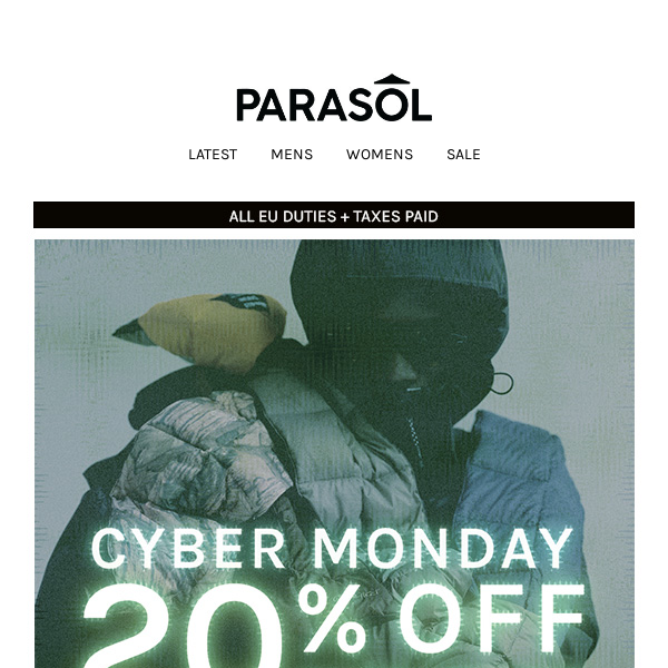 Extra 20% Off All Sale This Cyber Monday