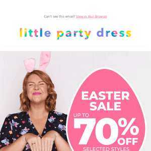 🐰 EASTER SALE: up to 70% off  🌈
