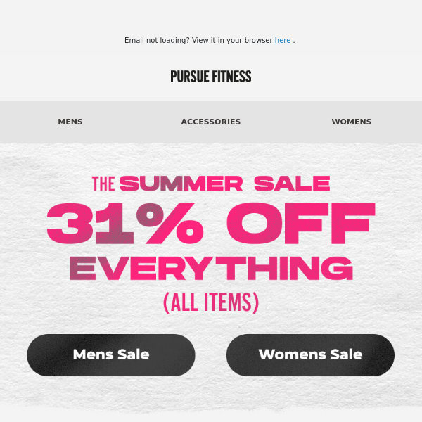 31% OFF EVERYTHING.