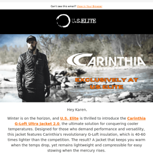 Elevate Your Autumn Game with Carinthia's G-Loft Ultra Jacket 2.0!