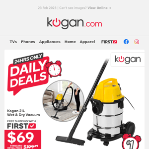 Daily Deals: Wet & Dry Vacuum, Terrazzo Coffee Table & More