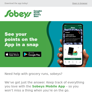 Sobeys. At your fingertips.