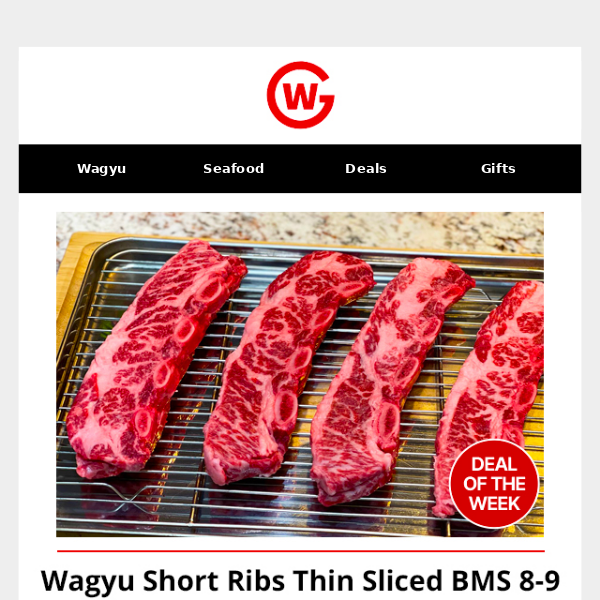 AMAZING Deal of the Week: Wagyu Short Ribs BMS 8-9