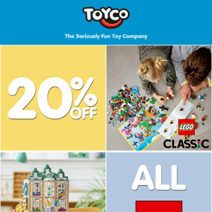 ENDS TONIGHT - 20% Off All LEGO!