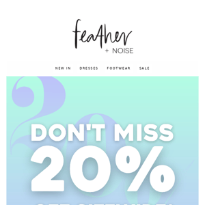 HAVE YOU SHOPPED 20% OFF SITEWIDE*? ✨