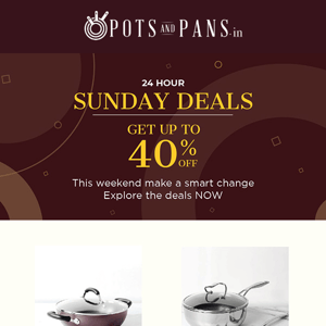 😊Sunday deals for you Pots and Pans IN 😊