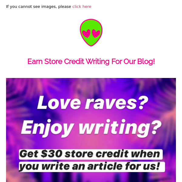 Write For Us - Earn $30 Store Credit!