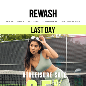 ⚠️ LAST DAY: 25% OFF ALL ATHLEISURE 💚