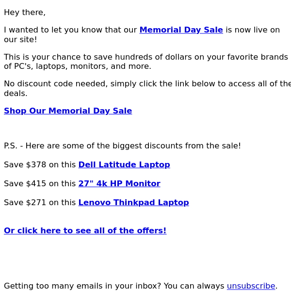 Shop our Memorial Day Sale | The perfect time to buy