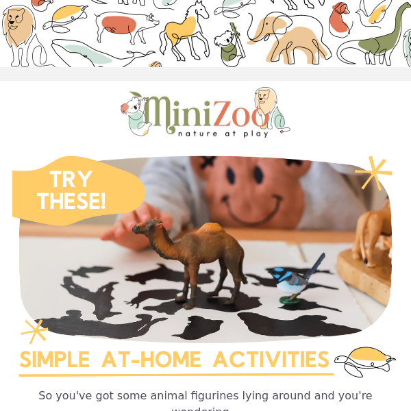 5 Simple Animal Figurine Activities 🦁