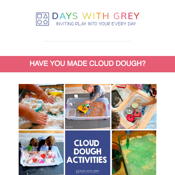 ⛅️Have You Made Cloud Dough?
